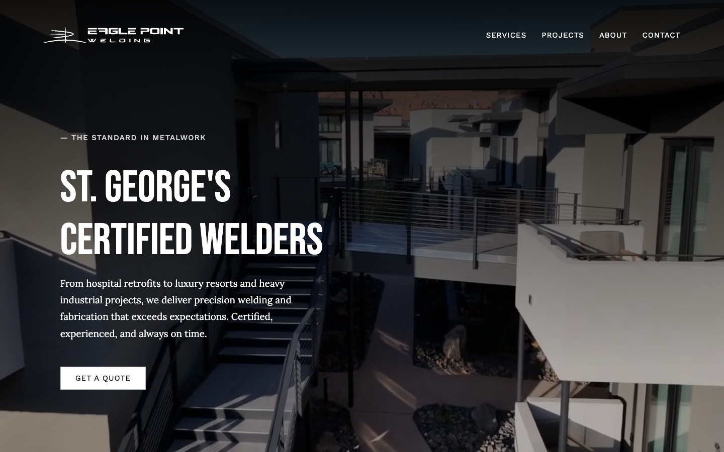 Eagle Point Welding website